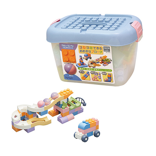1M-37【パステル】コロコロできるおおきなブロック(Toyroyal)